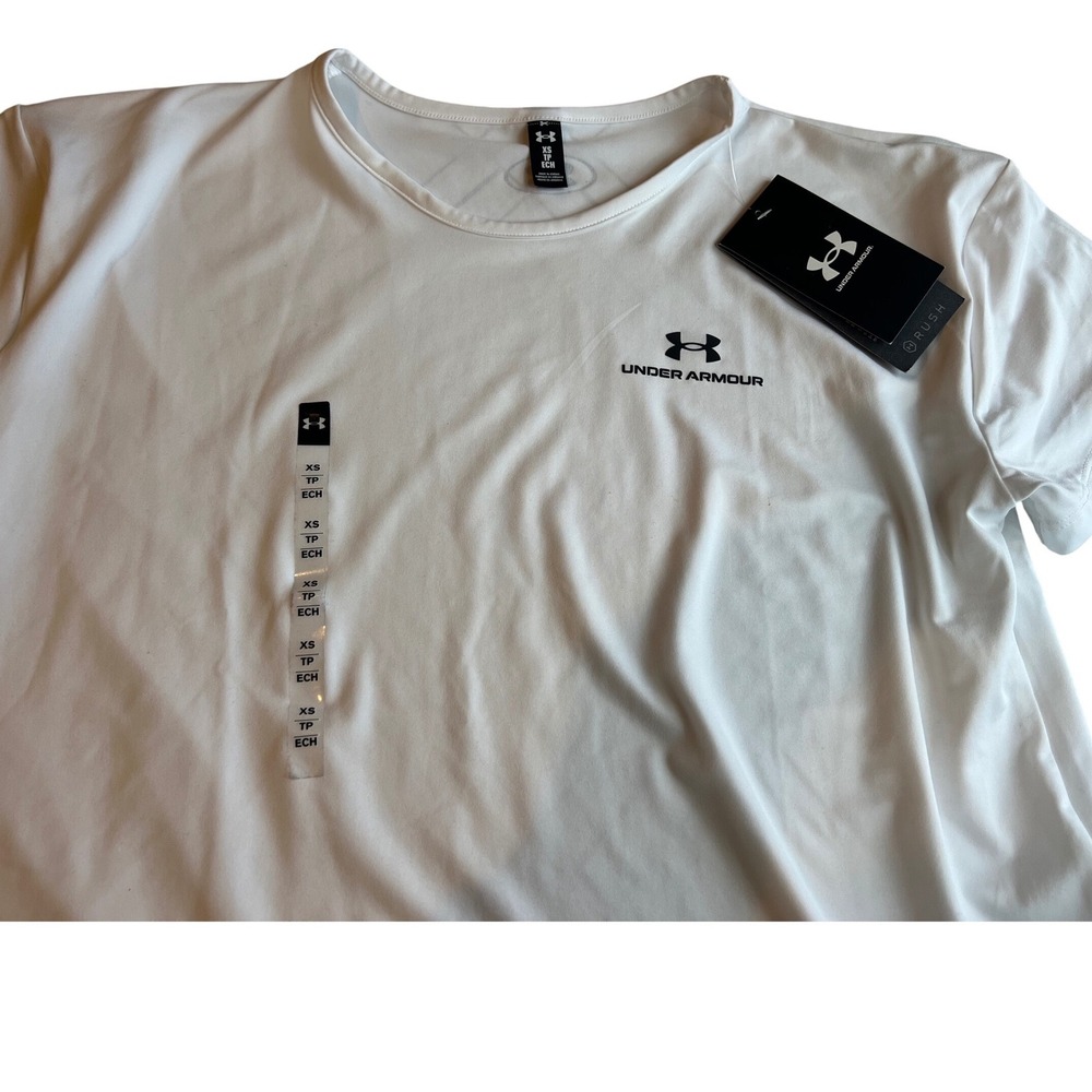 Under Armour Vanish Energy Rush White Womens XS Short Sleeve NWT